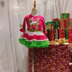 Adorable reindeer dress for the holidays!